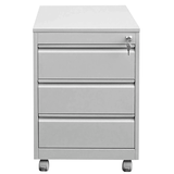 Artikelbild 1 für SZ Metall Rollcontainer lichtgrau 3 Auszüge 46,0 x 60,0 x 60,0 cm, Artikelnummer 421089