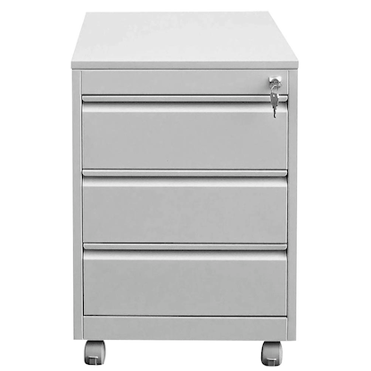 Artikelbild für SZ Metall Rollcontainer lichtgrau 3 Auszüge 46,0 x 60,0 x 60,0 cm, Artikelnummer 421089