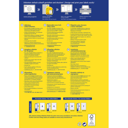 Artikelbild 3 für 120 AVERY Zweckform Ordneretiketten L4761REV-20 weiß, Artikelnummer 295042