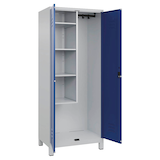 Artikelbild 1 für CP Putzmittelschrank Classic Plus 080110-02 S10017 enzianblau, lichtgrau 80,0 x 50,0 x 195,0 cm, aufgebaut, Artikelnummer 175469