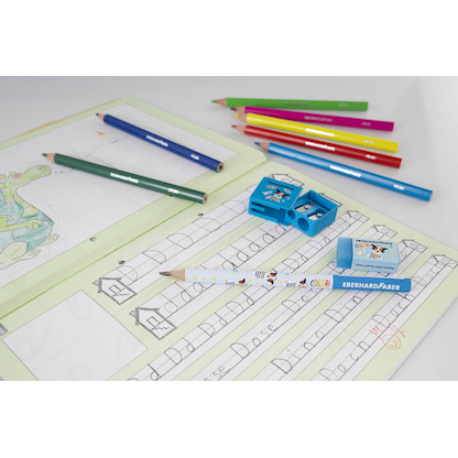 Artikelbild 2 für EBERHARD FABER Colori Bleistifte B blau/weiß/pink, 50 St., Artikelnummer 459489