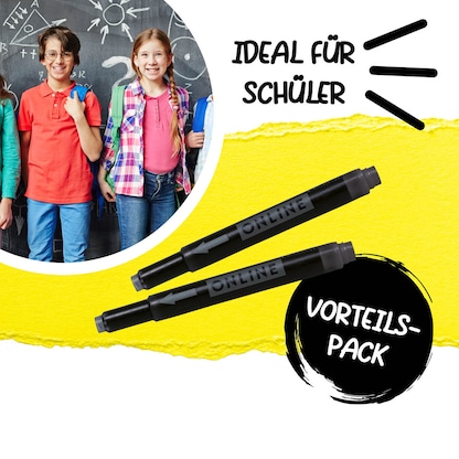 Artikelbild 3 für ONLINE® Kombi Tintenpatronen für Füller schwarz 25 St., Artikelnummer 617359