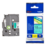 Artikelbild 1 für brother Schriftband TZe-741 TZE741, 18 mm schwarz auf grün, Artikelnummer 653527