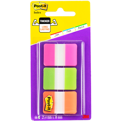 Artikelbild 4 für Post-it® Index Strong Haftmarker farbsortiert 3x 22 Streifen, Artikelnummer 568840