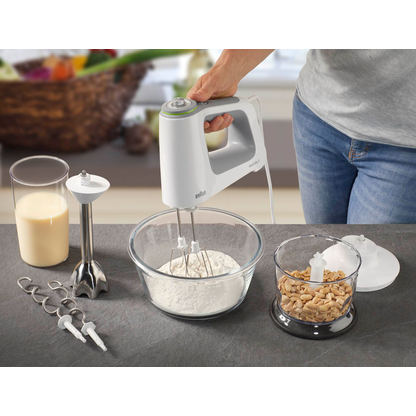 Artikelbild 4 für BRAUN Multimix HM 5137 Handmixer weiß/hellgrau 750 W, Artikelnummer 903973