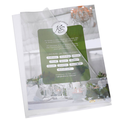 Artikelbild 2 für 100 ELBA Sichthüllen DIN A4 glasklar glatt 0,14 mm, Artikelnummer 150532