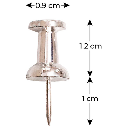 Artikelbild 2 für 50 ALLboards Pinnnadeln silber, Artikelnummer 503447