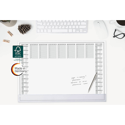 Artikelbild 10 für SIGEL Schreibtischunterlage Protect 2026/2027 weiß Papier 59,5 x 41,0 cm, 40 Blatt, Artikelnummer 585731