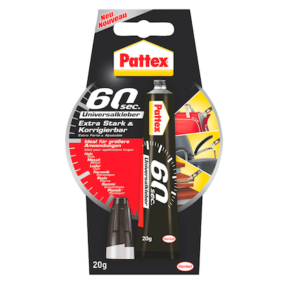 Artikelbild 2 für Pattex 60sec. Sekundenkleber 20,0 g, Artikelnummer 217846