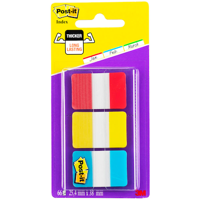 Artikelbild 2 für Post-it® Index Strong Haftmarker farbsortiert 3x 22 Streifen, Artikelnummer 568857