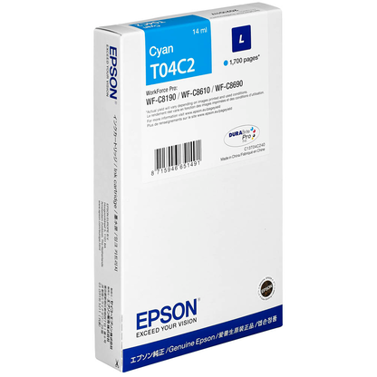 Artikelbild 2 für EPSON T04C2L cyan Druckerpatrone, Artikelnummer 614913