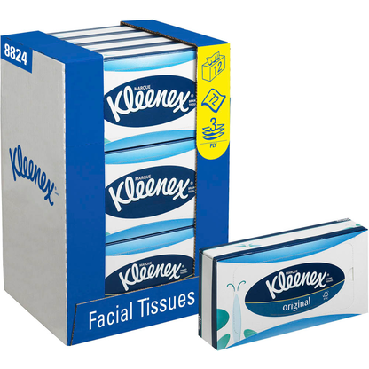 Artikelbild 3 für Kleenex® Kosmetiktücherbox 3-lagig weiß, 12x 72 Tücher, Artikelnummer 428047