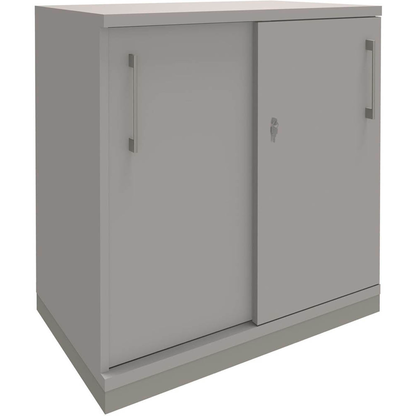 Artikelbild für fm Schiebetürenschrank Oldenburg, 4260429767205 lichtgrau 1 Fachboden 80,0 cm 78,1 cm, Artikelnummer 565372