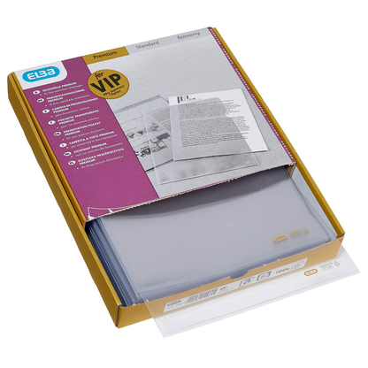 Artikelbild 3 für 100 ELBA Sichthüllen DIN A4 glasklar glatt 0,14 mm, Artikelnummer 150532