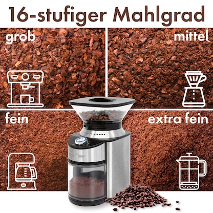 Artikelbild 5 für ProfiCook PC-EKM 1205 Kaffeemühle silber/schwarz 200 W, Artikelnummer 299606