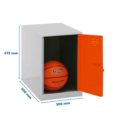 Artikelbild 2 für Simonrack Spind SIMONLOCKER DISM grau, orange 8425437065064, 1 Schließfach 30,0 x 50,0 x 47,5 cm, Artikelnummer 353001