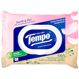 Artikelbild 1 für Tempo Feuchtes Toilettenpapier Sanft & Pur 1-lagig, 42 Tücher, Artikelnummer 399093