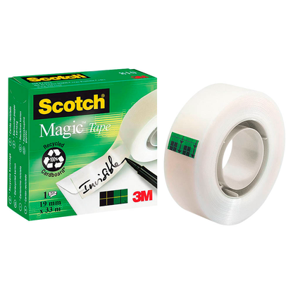 Artikelbild 2 für 12 + 2 GRATIS: Scotch Magic™ Tape Klebefilm matt 19,0 mm x 33,0 m 12 Rollen + GRATIS 2 Rollen, Artikelnummer 464002