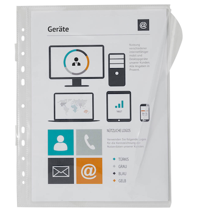 Artikelbild 3 für 10 EICHNER Organisationshüllen DIN A4 transparent glatt, Artikelnummer 321994
