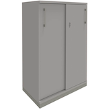 Artikelbild 1 für fm Schiebetürenschrank Oldenburg, 4260429767212 lichtgrau 2 Fachböden 80,0 cm 113,3 cm, Artikelnummer 565384