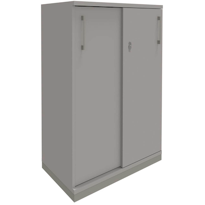 Artikelbild 11 für fm Schiebetürenschrank Oldenburg, 4260429767212 lichtgrau 2 Fachböden 80,0 cm 113,3 cm, Artikelnummer 565384