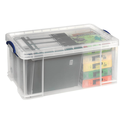Artikelbild 8 für Really Useful Box Aufbewahrungsbox 64,0 l transparent 71,0 x 44,0 x 31,0 cm, Artikelnummer 253948