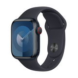 Artikelbild 1 für Apple Watch Series 9 41 mm Aluminium (GPS+Cellular) Sportarmband S/M mitternacht, Artikelnummer 162097
