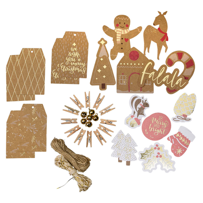 Artikelbild 6 für folia Bastelset Verpacken classic natur, Artikelnummer 508232