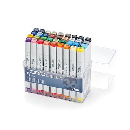 Artikelbild 3 für COPIC® Classic Layoutmarker-Set farbsortiert 1,0 + 6,0 mm, 36 St., Artikelnummer 717013