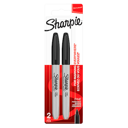 Artikelbild 6 für Sharpie Permanentmarker schwarz 0,9 mm, 2 St., Artikelnummer 427064