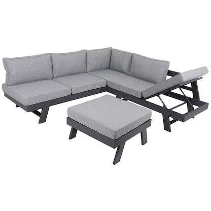 Artikelbild 12 für Garden Pleasure Loungegruppe DONNA grau, anthrazit Metall, 13-teilig, Artikelnummer 707491