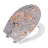 Artikelbild 1 für WENKO WC-Sitz mit Absenkautomatik Grey Marble mehrfarbig, Artikelnummer 816167