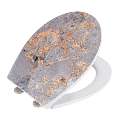 Artikelbild 8 für WENKO WC-Sitz mit Absenkautomatik Grey Marble mehrfarbig, Artikelnummer 816167