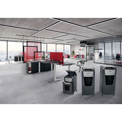 Artikelbild 8 für AKTION: Rexel Optimum AutoFeed+ 300M Aktenvernichter mit Partikelschnitt P-5, 2 x 15 mm, bis 300 Blatt, schwarz mit 70 Euro CashBack, Artikelnummer 267561