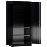 Artikelbild 1 für ClassiX Metallschrank X-530359 tiefschwarz 92,0 x 50,0 x 194,5 cm, aufgebaut, Artikelnummer 184356