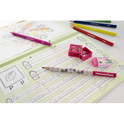 Artikelbild 3 für EBERHARD FABER Colori Bleistifte B blau/weiß/pink, 50 St., Artikelnummer 459489