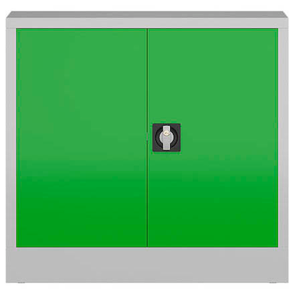 Artikelbild 3 für ClassiX Metallschrank X-530305 lichtgrau, gelbgrün 80,0 x 38,0 x 75,0 cm, aufgebaut, Artikelnummer 184079