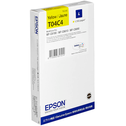 Artikelbild 2 für EPSON T04C4L gelb Druckerpatrone, Artikelnummer 615195