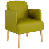 Artikelbild 1 für meet powered by PAPERFLOW Besuchersessel Brooks FTBROSC.23.08 grün Kunststoff, Artikelnummer 687667