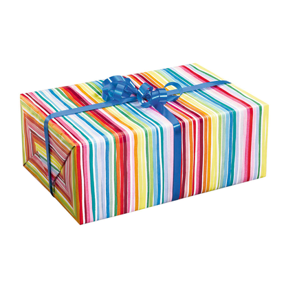 Artikelbild 2 für JUNG SCHÖNER VERPACKEN Geschenkpapier Louisdor Streifen mehrfarbig, 20,0 m, Artikelnummer 388991
