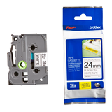 Artikelbild 1 für brother Schriftband TZe-S251 TZES251, 24 mm schwarz auf weiß, Artikelnummer 653733