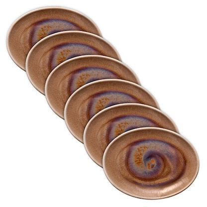 Artikelbild 3 für 6 HEART & SOUL Servierplatten Perfect Match Oyster braun 25,0 x 19,0 cm, Artikelnummer 999197