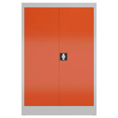 Artikelbild 3 für ClassiX Metallschrank X-530294 feuerrot, lichtgrau 80,0 x 38,0 x 120,0 cm, aufgebaut, Artikelnummer 184378