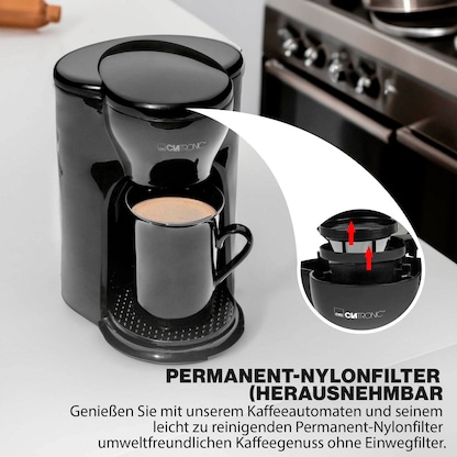 Artikelbild 5 für CLATRONIC KA 3356 Kaffeemaschine schwarz, Artikelnummer 299196
