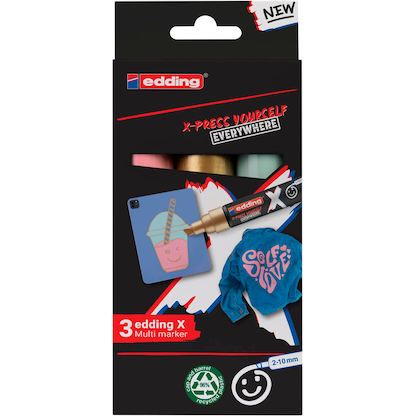 Artikelbild 2 für edding Multimarker farbsortiert 2,0 - 10,0 mm, 3 St., Artikelnummer 511141