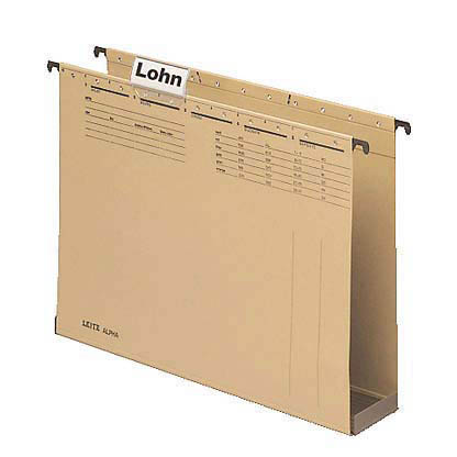 Artikelbild 1 für AKTION: 15 LEITZ Hängesammler ALPHA® 1941 naturbraun Boden: 6,0 cm mit Prämie nach Registrierung, Artikelnummer 200006