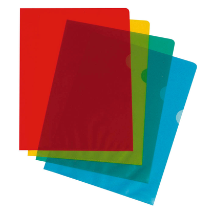 Artikelbild 11 für 100 office discount Sichthüllen DIN A4 farbsortiert glatt 0,135 mm, Artikelnummer 780825