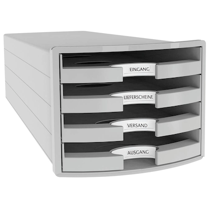 Artikelbild 2 für HAN Schubladenbox Impuls lichtgrau 1013-11, DIN A4 mit 4 Schubladen, Artikelnummer 445268