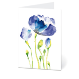 Artikelbild 1 für LUMA Grußkarte Blaue Blume DIN B6, Artikelnummer 403432
