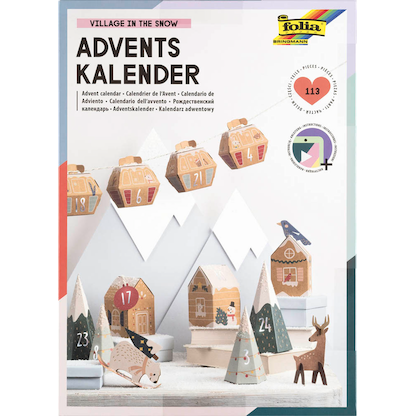 Artikelbild 5 für folia Adventskalender Bergdorf mehrfarbig, Artikelnummer 794984